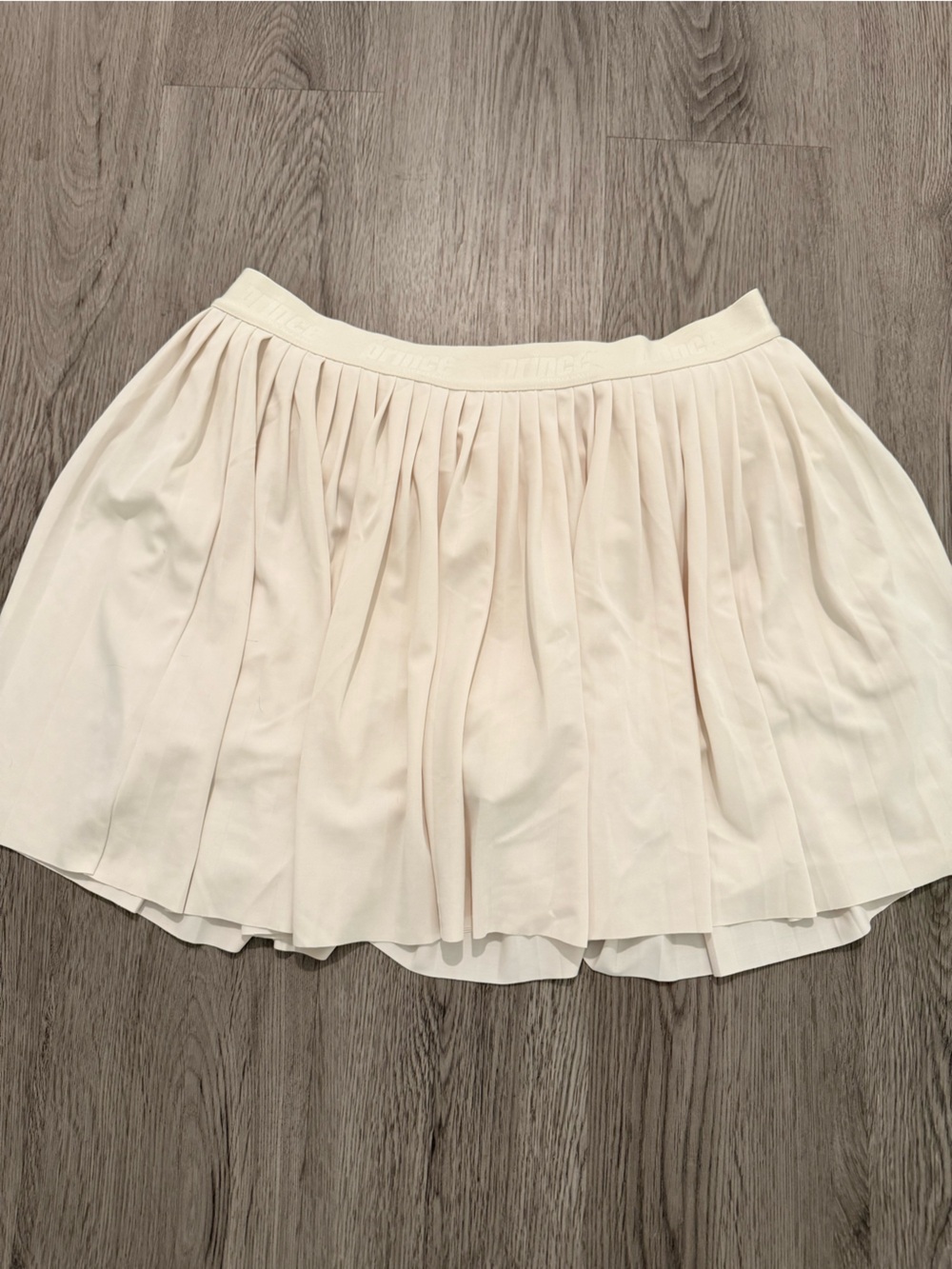 Prince Cream Pleated pickleball skort